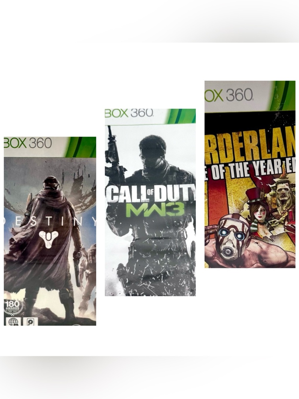 Xbox 360 Game Bundle - Destiny, Call of Duty MW3, Borderlands GOTY